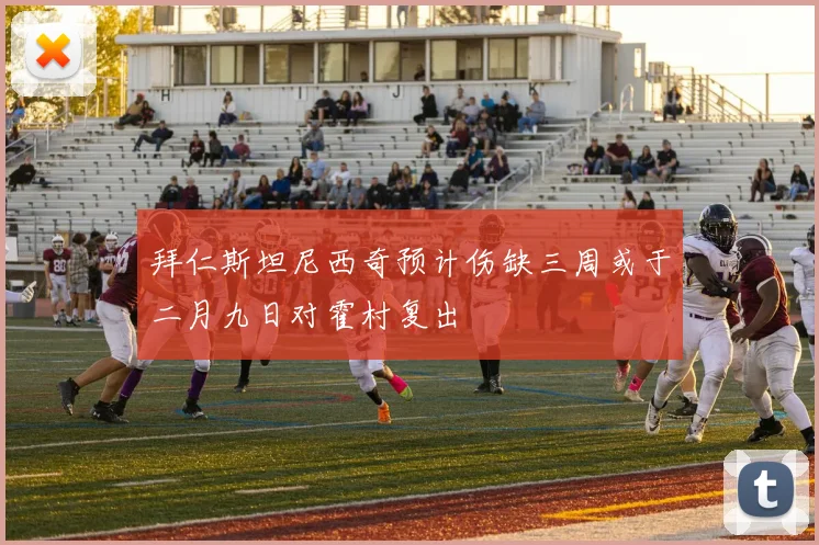 拜仁斯坦尼西奇预计伤缺三周或于二月九日对霍村复出
